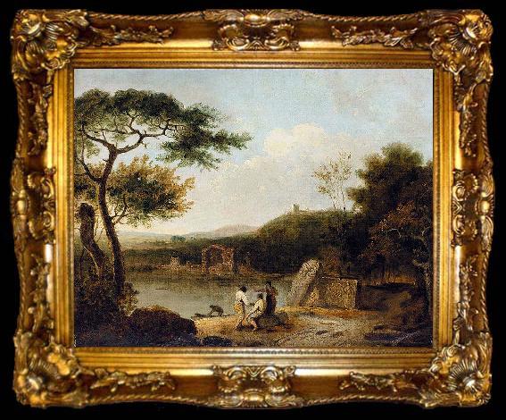framed  Richard Wilson Lake Avernus I, by Richard Wilson,, ta009-2